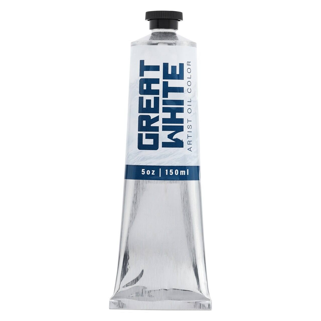 Great White Artist Oil Color - 150mL Tube, Heavy Body, Opaque, Professional, Non-Yellowing, Archival White Oil Paint